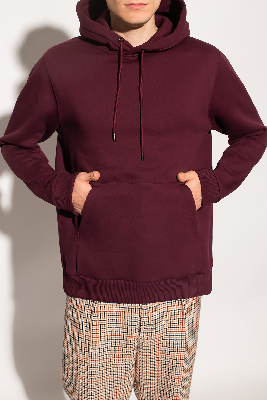 Burgundy best sale burberry hoodie